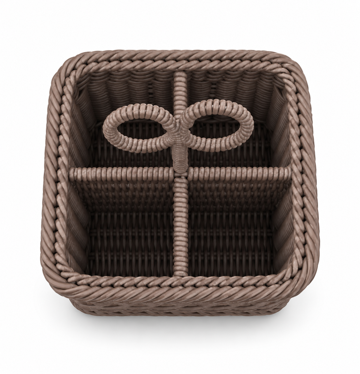 Ziba Cane Spoon Holder 4 Partition 51079 - Image 3