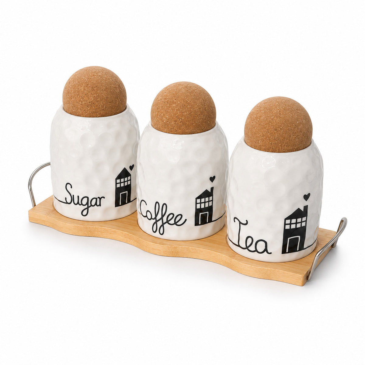 Ceramic Jar Set 3pc Fr 9-4 - Image 3