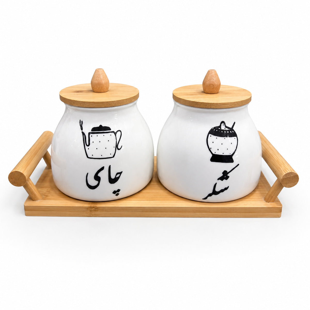 Ceramic Jar Set 3pc Fr 9-1 - Image 3