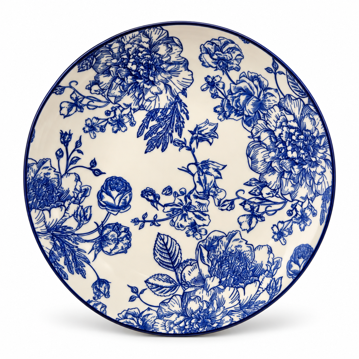 Blue Ceramic Soup Plate Jameel 1pc - Image 3