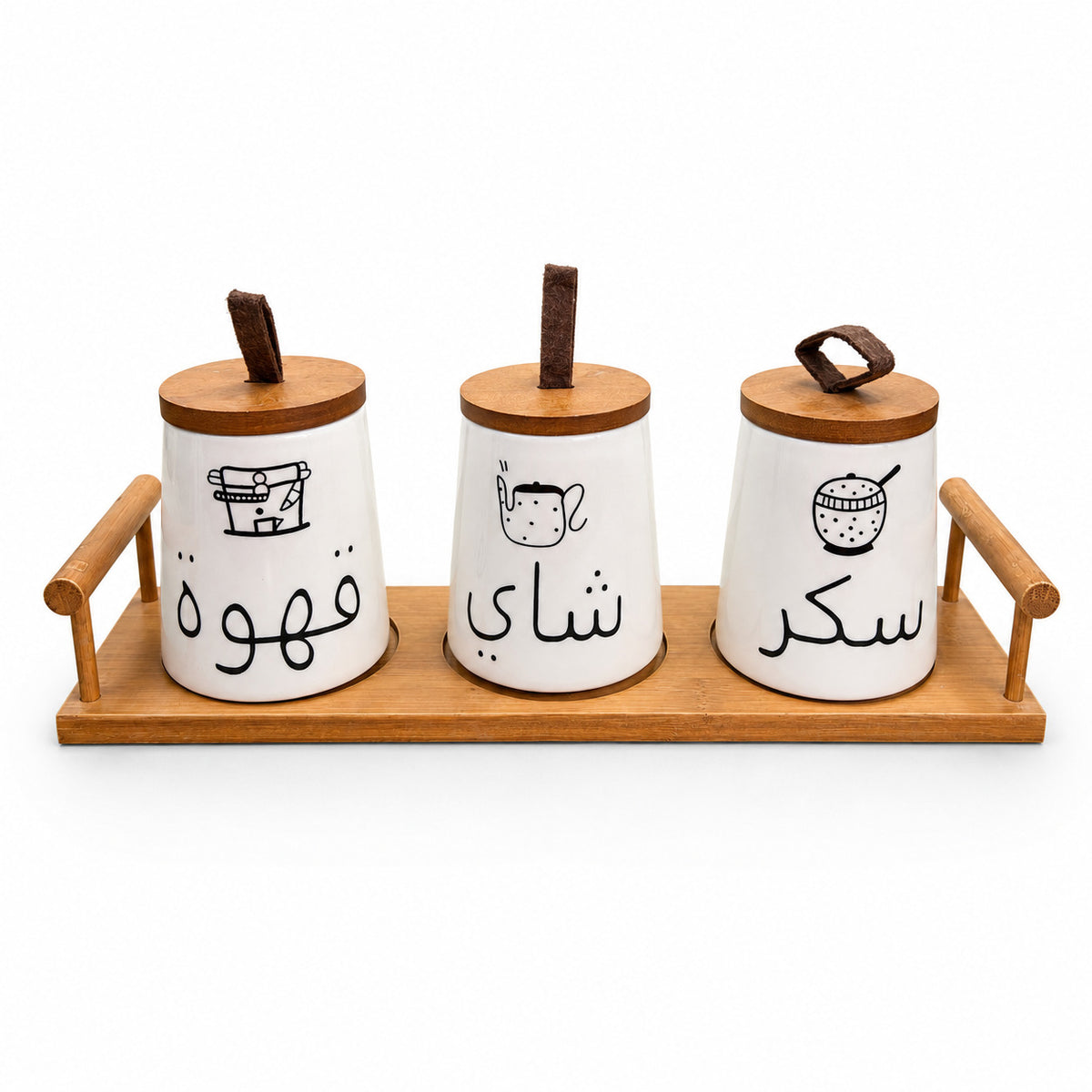 Ceramic Jar Set 3pc Fr 564-6 - Image 3