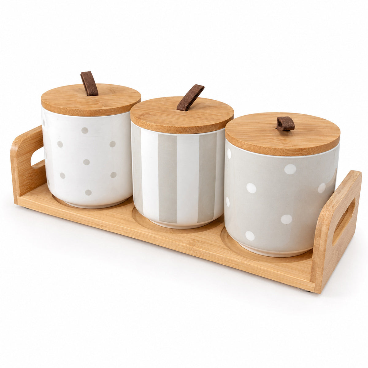 Ceramic Jar Set 3pc Madni - Image 3