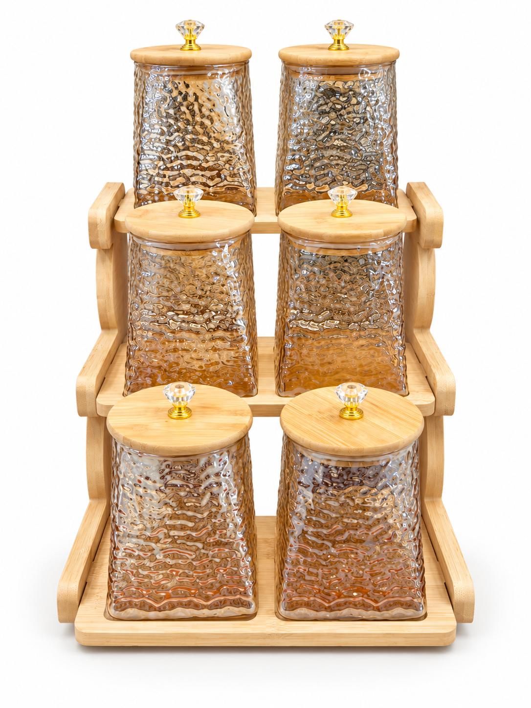 Sj Glass Spice Rack 6pc Kes 39 - Image 2
