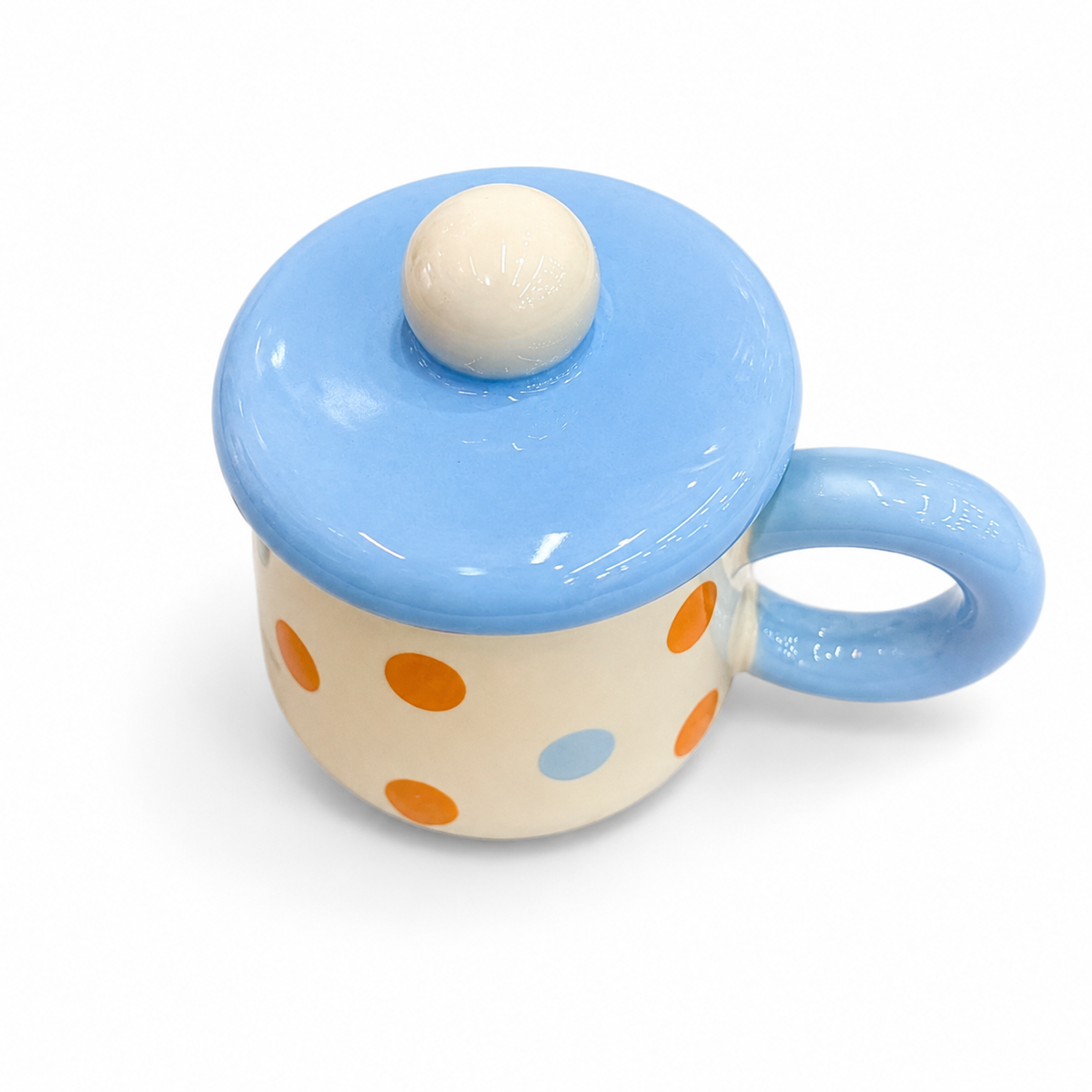 Sj Polka Dot Mug W Lid Dm 29y - Variant 1 - Image 3