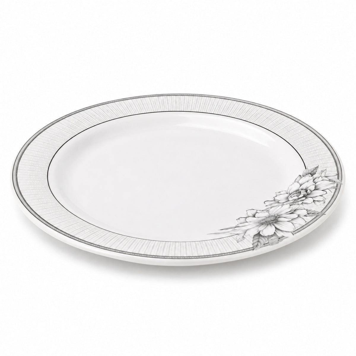 Double Glazed Melamine Rice Plate | Dinner Plate