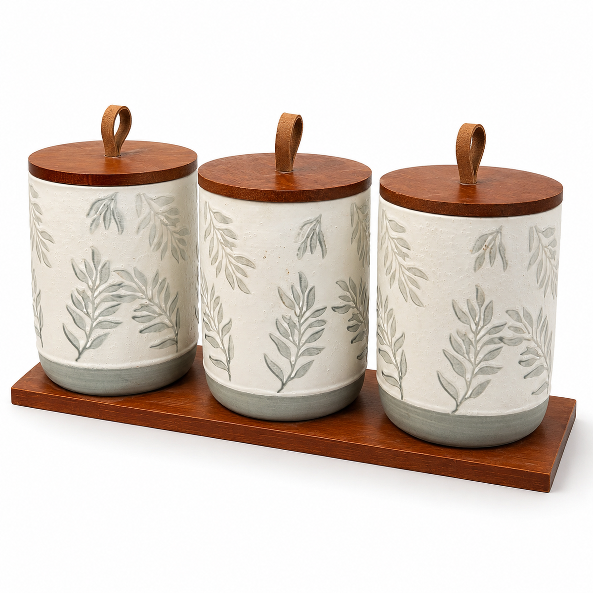 Ceramic Jar Set 3pcs Sameer - Image 3