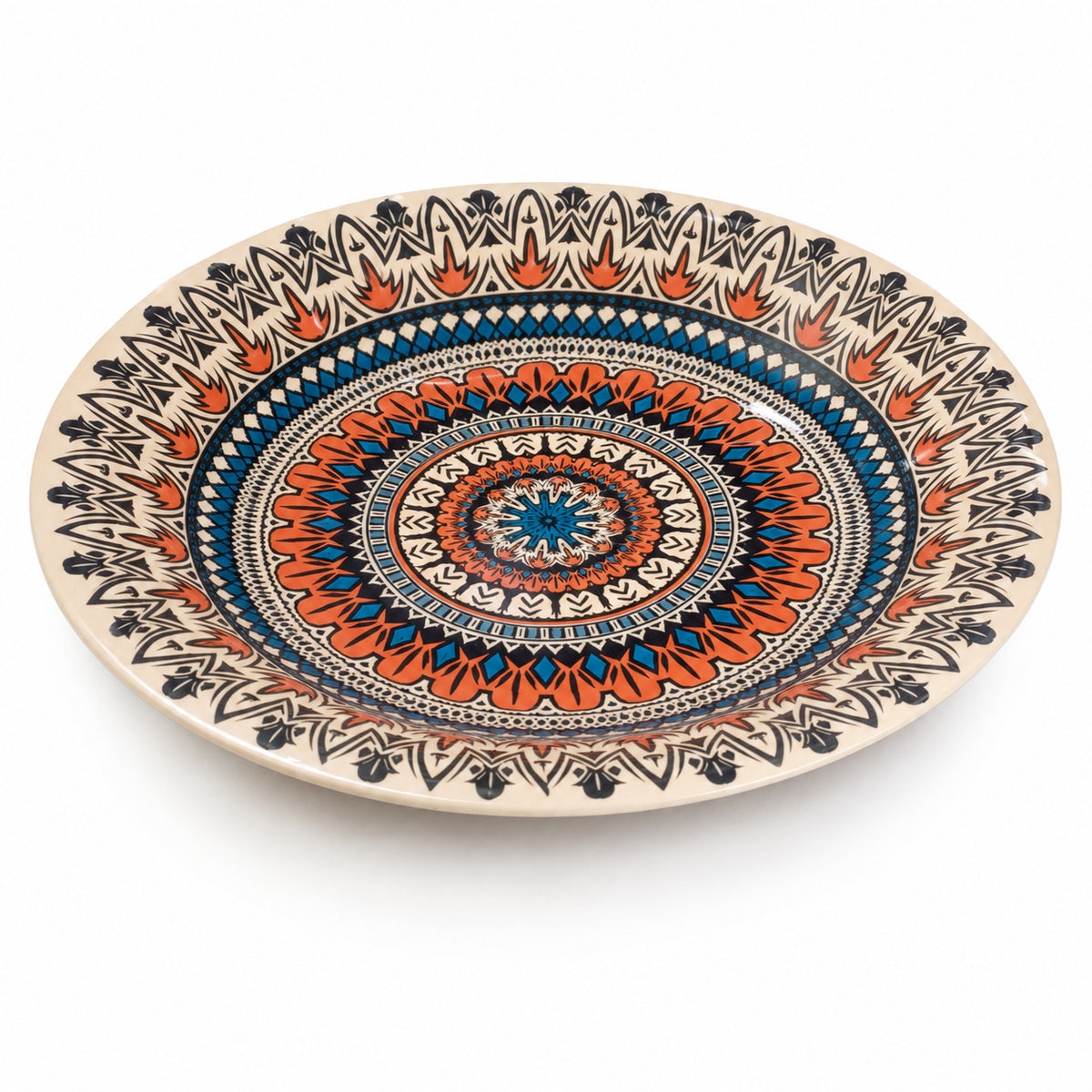 Boho Mandala Double glazed Melamine Deep Plate