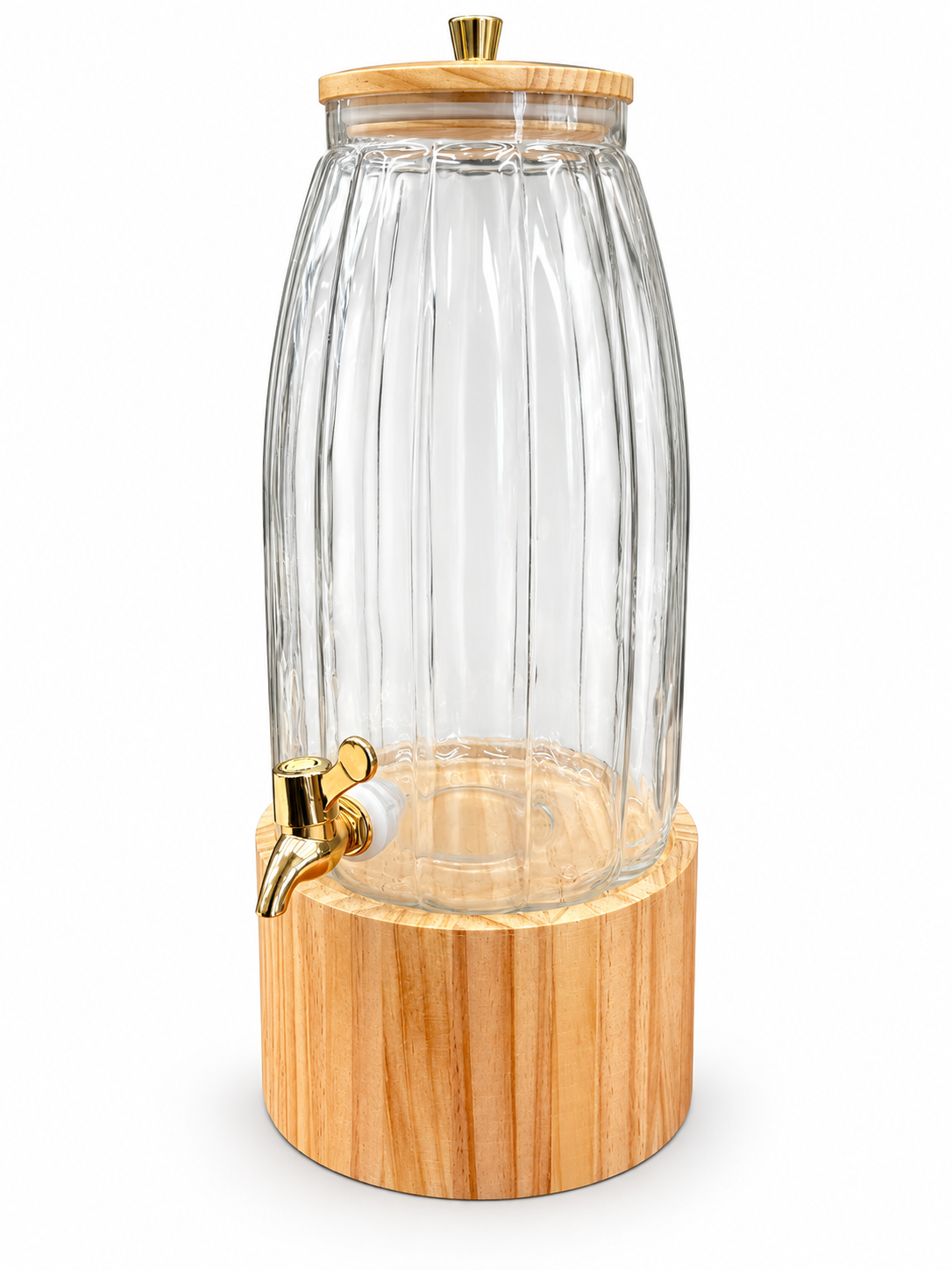Glass Juice Dispenser Drum Style Tdl - Image 1