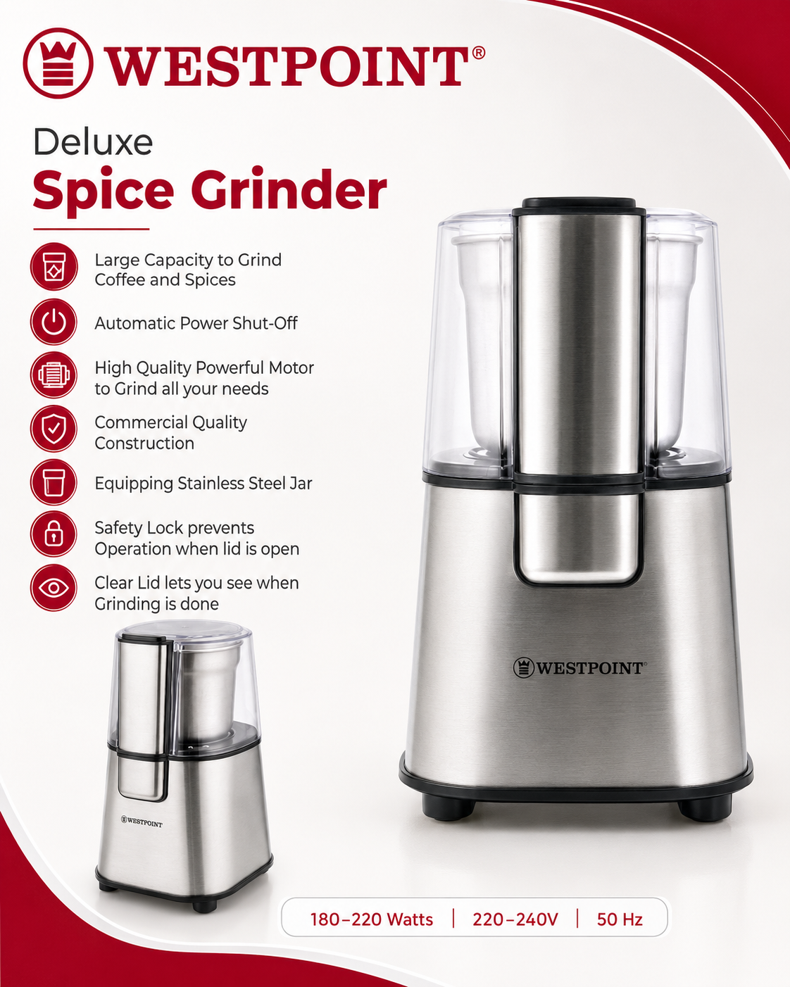 WESTPOINT Deluxe Spice Grinder WF-9224