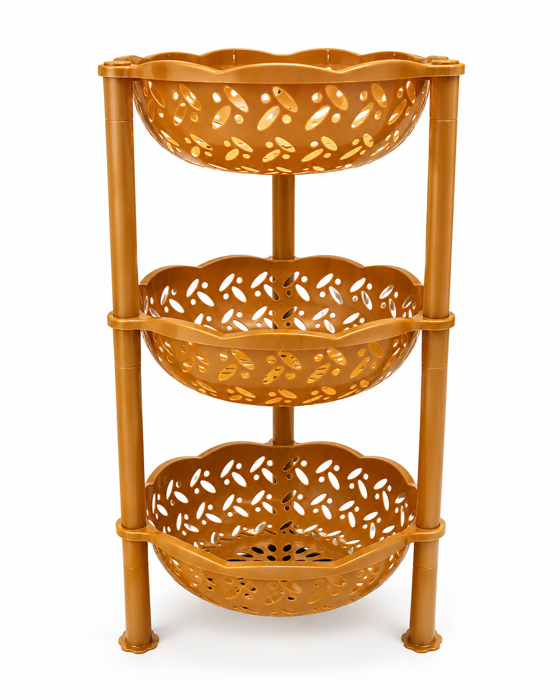 Plastic 3-Layer Multipurpose Kitchen Organizer/Storage Rack | Onion Stand for Kitchen | Vegetable Organizer