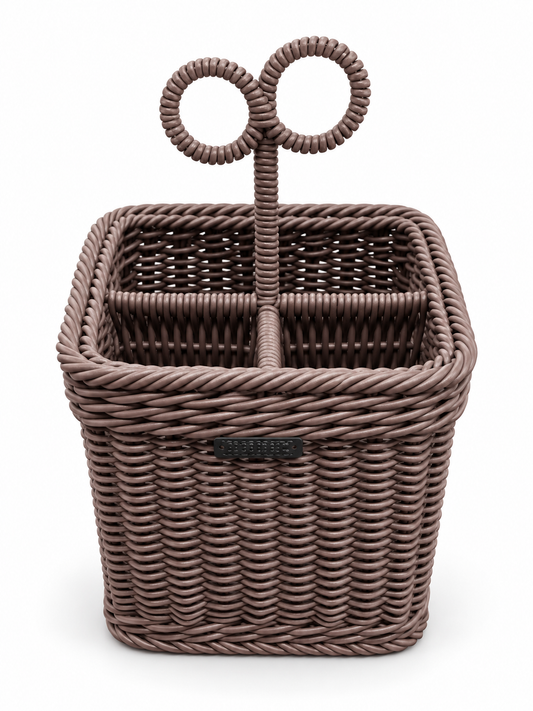Ziba Cane Spoon Holder 4 Partition 51079 - Image 1