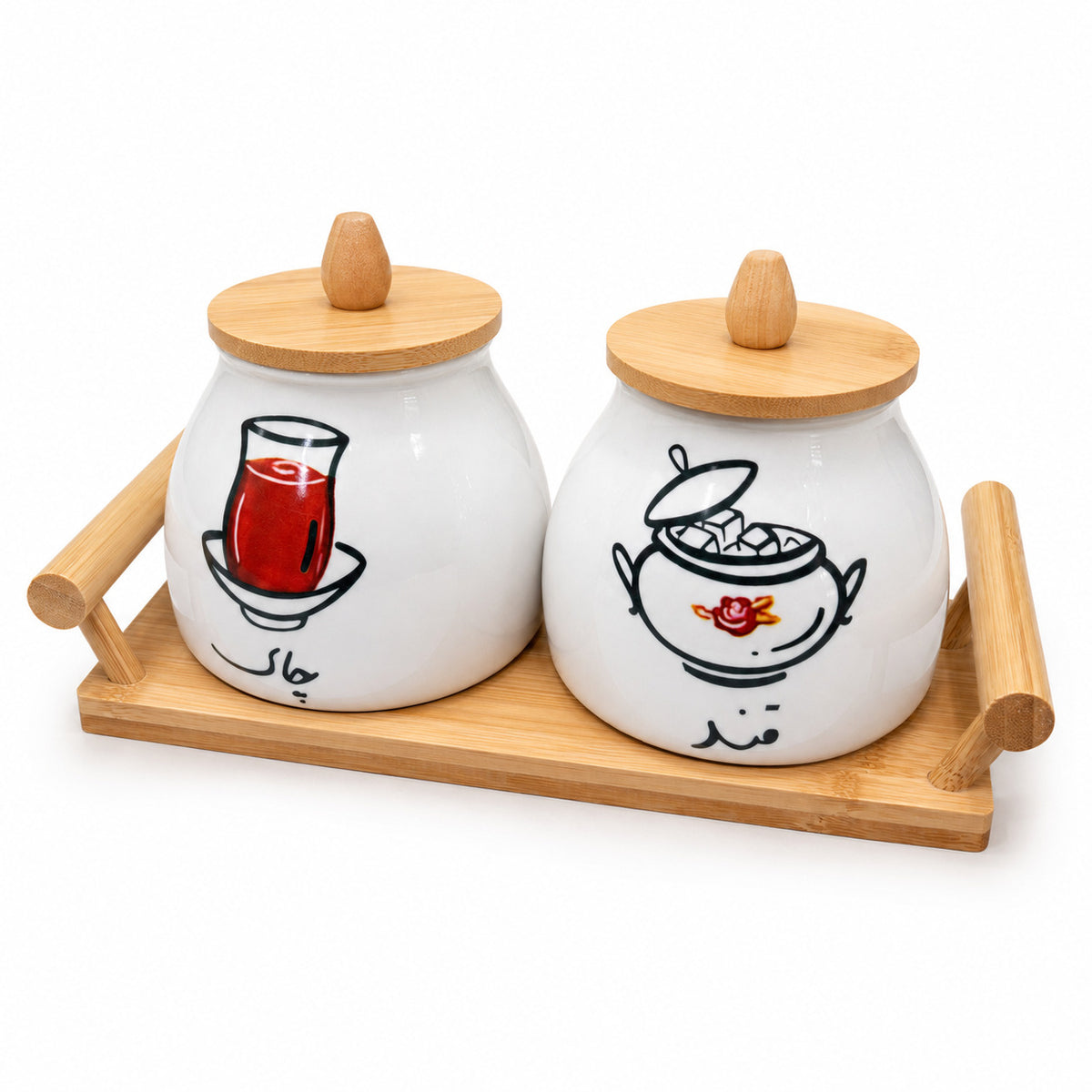 Ceramic Jar Set 3pc Fr 9-2 - Image 3