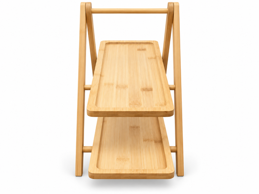 Wood Pastry Stand 2 Step Tdl - Image 2