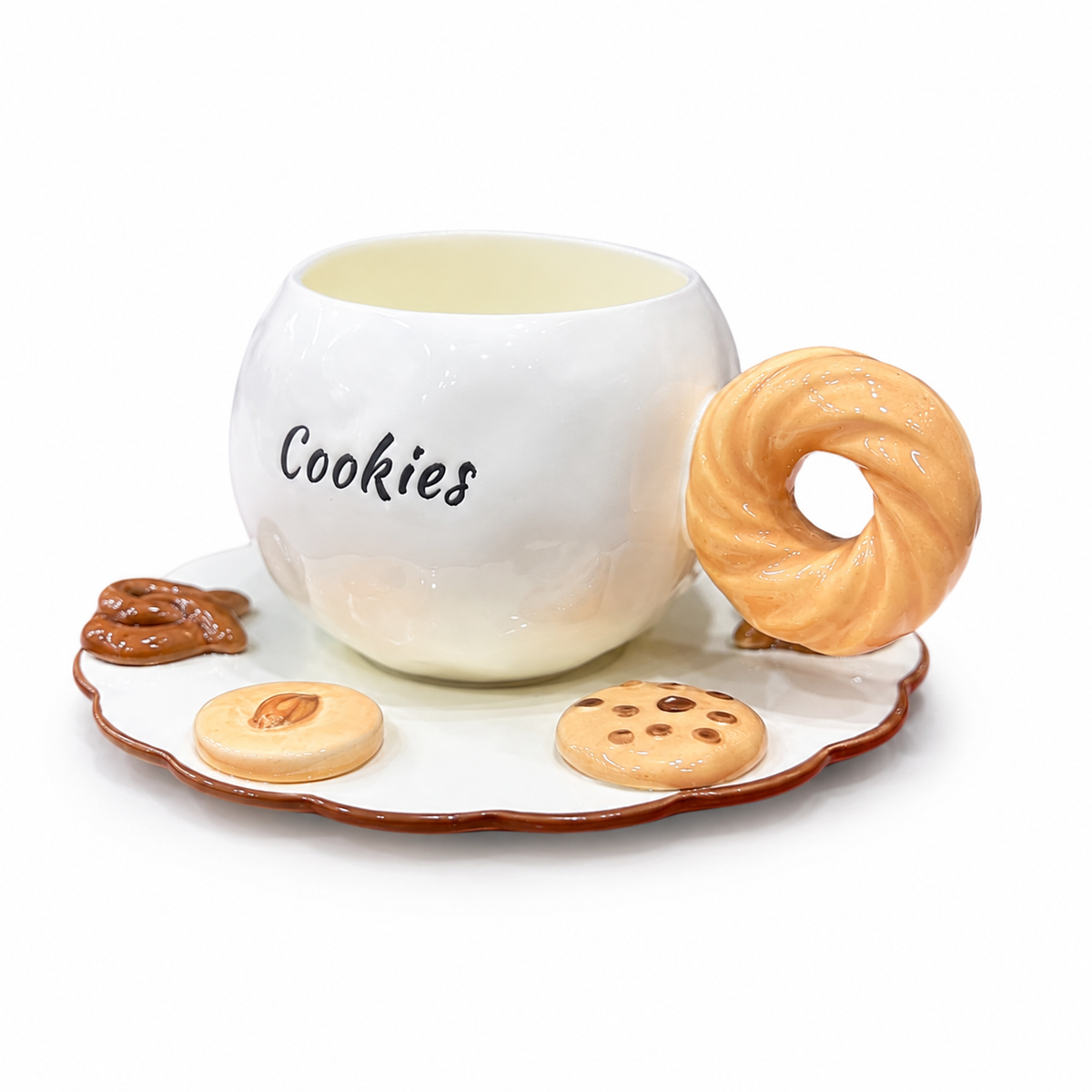 Sj Ceramic Cup N Saucer Cookies Dm 93 - Image 2