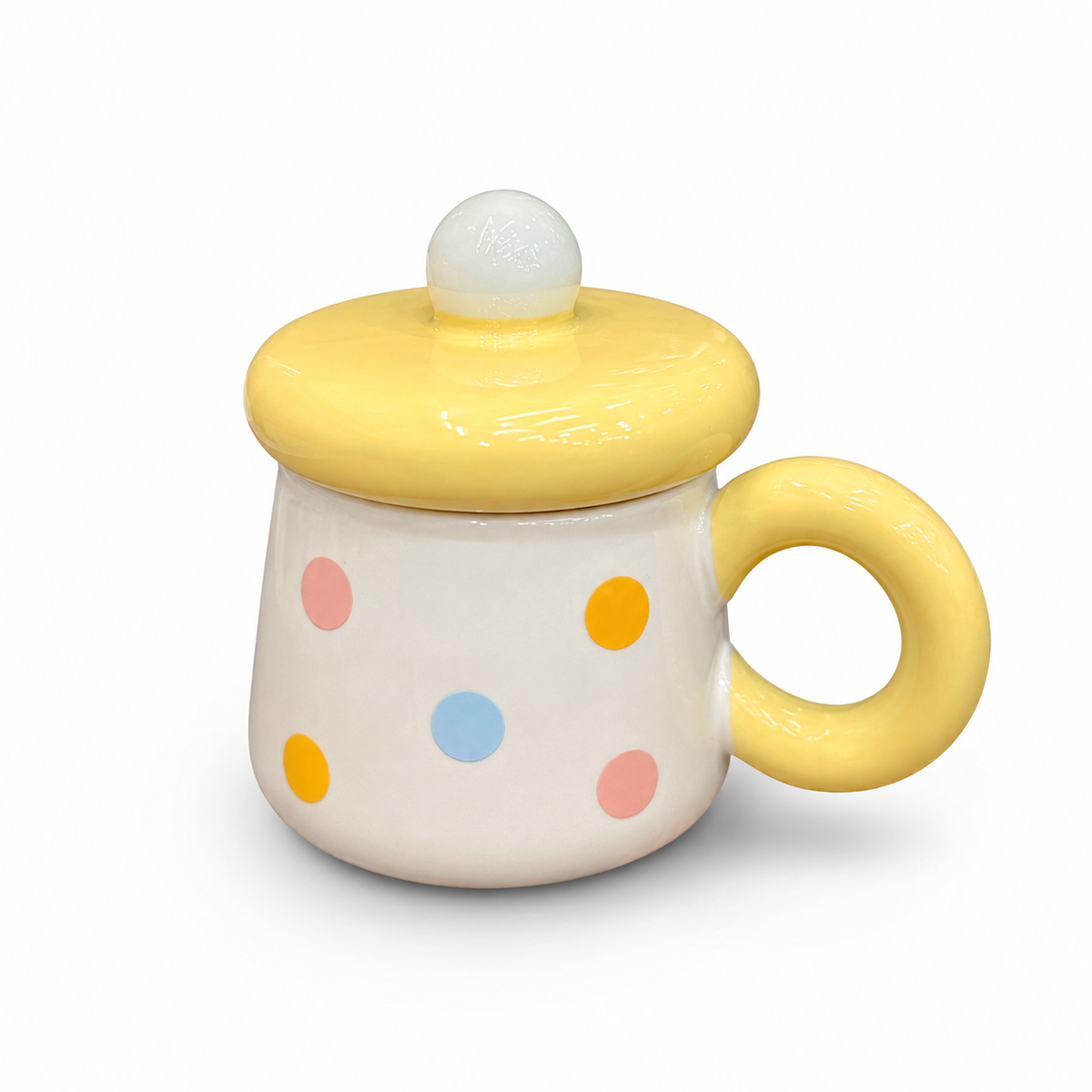 Sj Polka Dot Mug W Lid Dm 29y - Variant 2 - Image 2