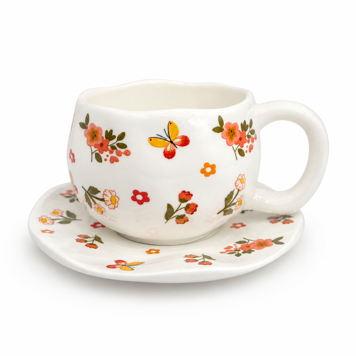 Sj Ceramic Cup N Saucer Dm 152 - Image 1