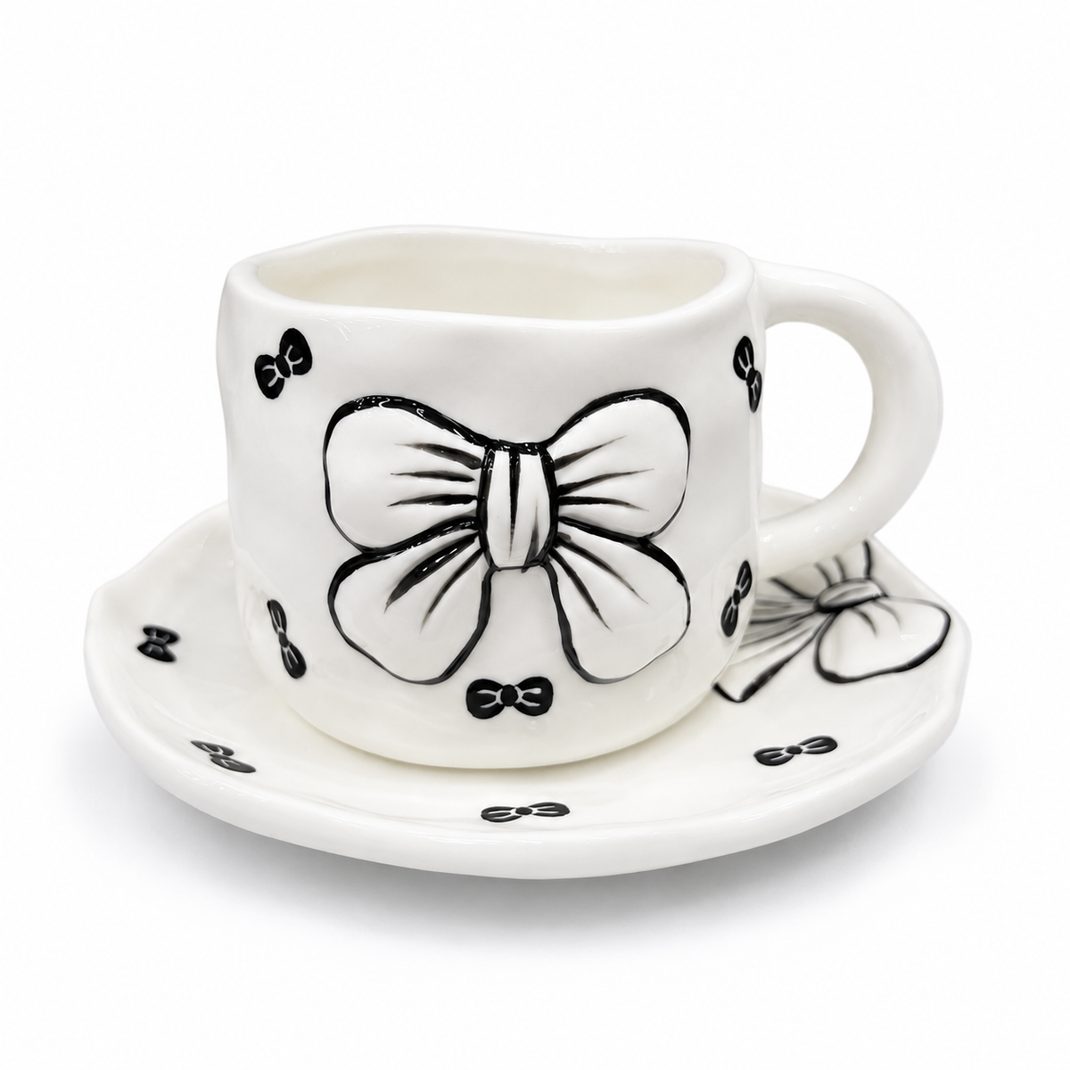 Sj Ceramic Cup N Saucer Dm 150 - Image 1