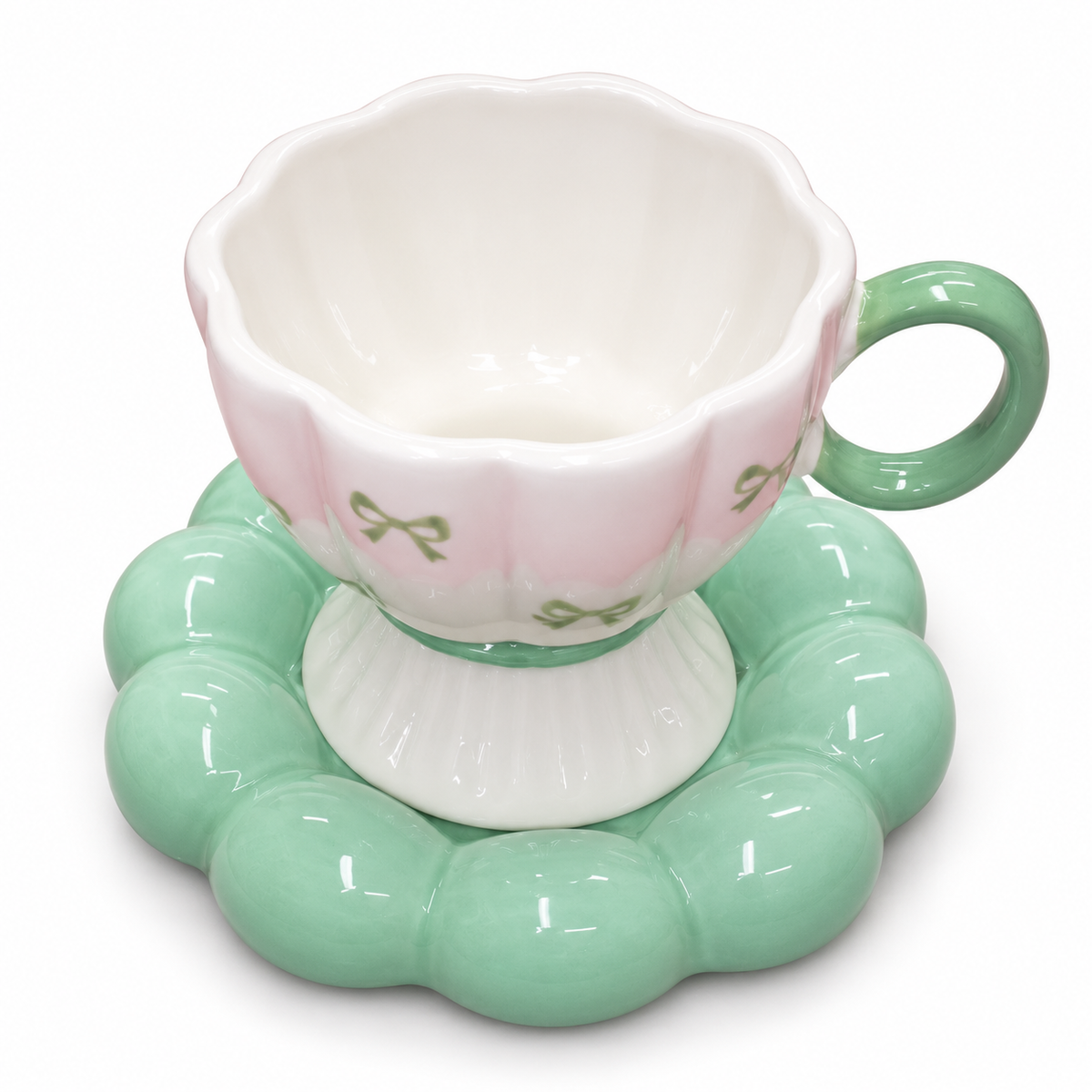Sj Ceramic Cup N Saucer Dm 156 - Image 3