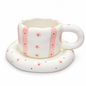 Sj Ceramic Cup N Saucer Dm 65 - Image 1
