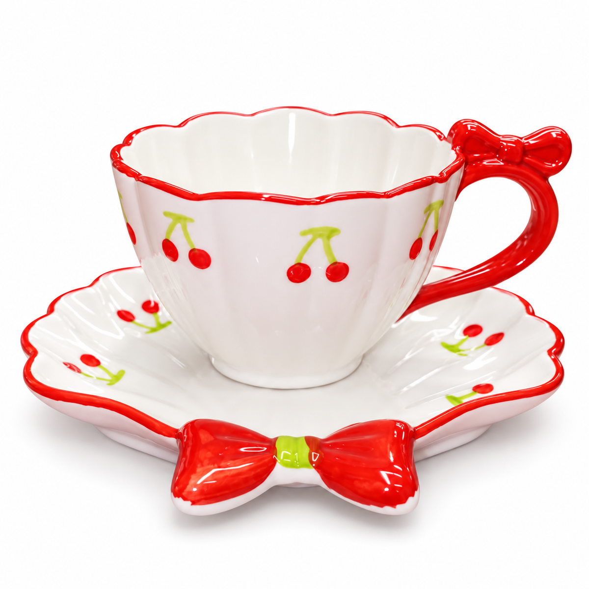Sj Ceramic Cup N Saucer Dm 162 - Image 1