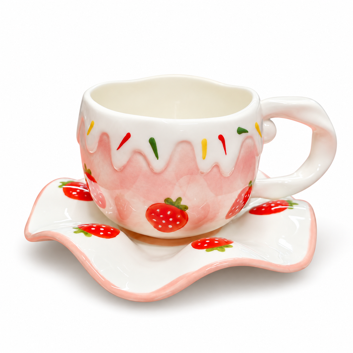 Sj Ceramic Cup N Saucer Dm 163 - Image 1