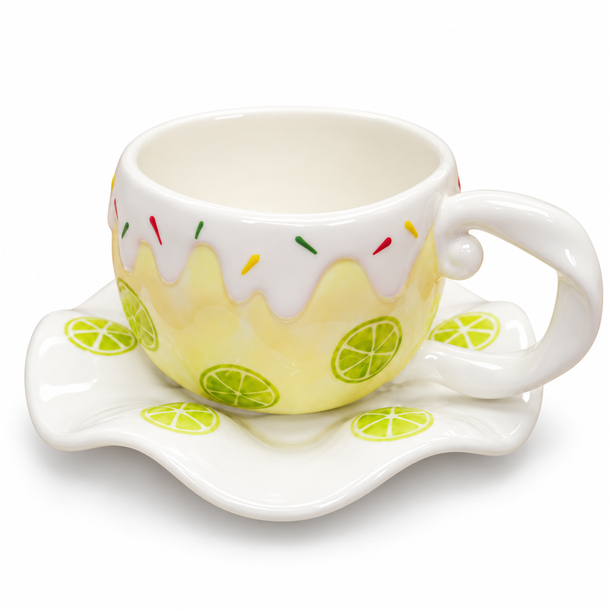 Sj Ceramic Cup N Saucer Dm 163 - Image 4