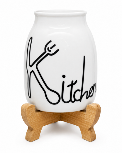 Premium Ceramic Spoon Holder