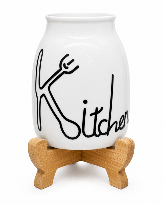Premium Ceramic Spoon Holder