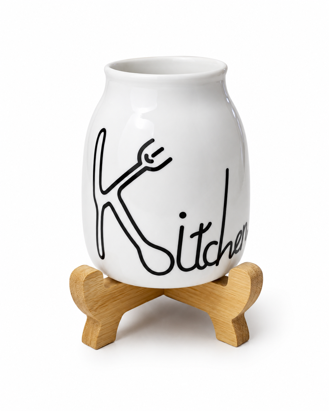 Premium Ceramic Spoon Holder