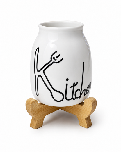 Premium Ceramic Spoon Holder
