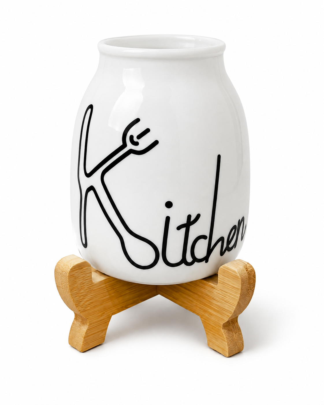 Premium Ceramic Spoon Holder
