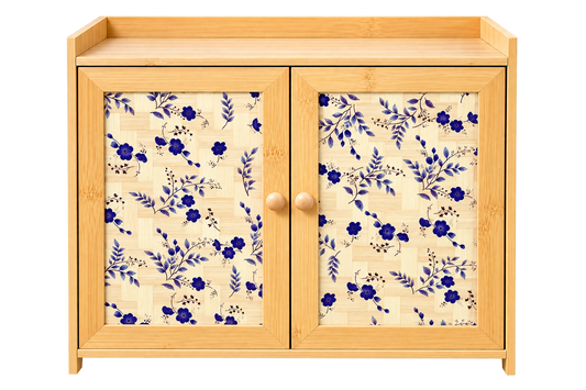 Bamboo Wood Kitchen Counter Cabinet | Pantry | Two Tier