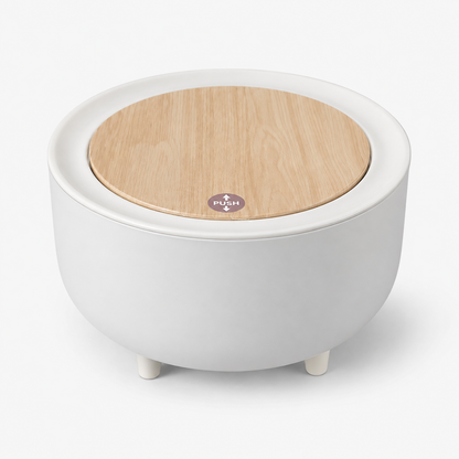 Mini Round Dustbin with Lid for Tabletop | Tiny Garbage | Makeup waste | Desktop Dustbin