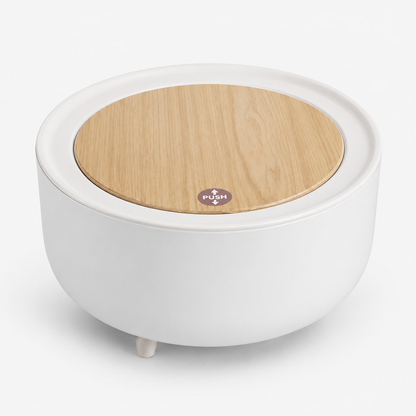 Mini Round Dustbin with Lid for Tabletop | Tiny Garbage | Makeup waste | Desktop Dustbin