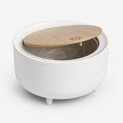Mini Round Dustbin with Lid for Tabletop | Tiny Garbage | Makeup waste | Desktop Dustbin