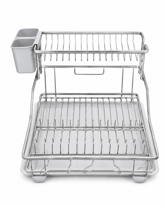 2-Tier Aluminum Plate Rack | Dish Drying Rack