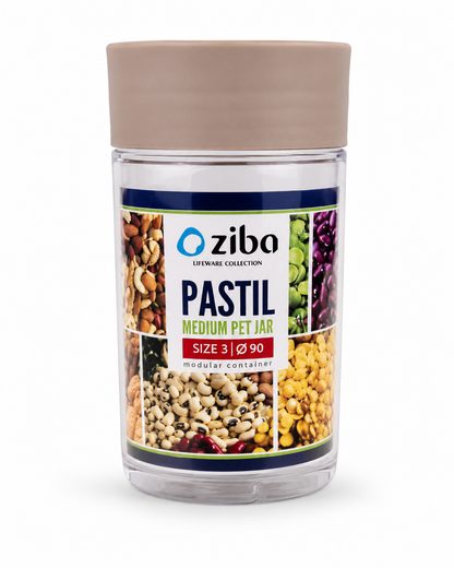 Ziba Pastil Medium Pet Jar 1000 ML Modular