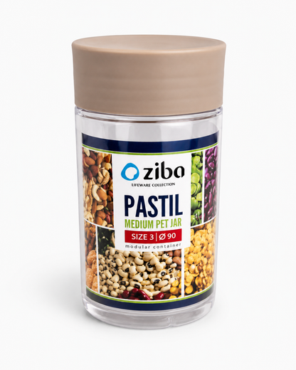 Ziba Pastil Medium Pet Jar 1000 ML Modular