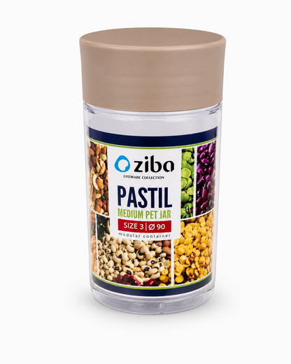 Ziba Pastil Medium Pet Jar 1000 ML Modular