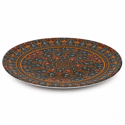Double Glazed Melamine Rice Plate