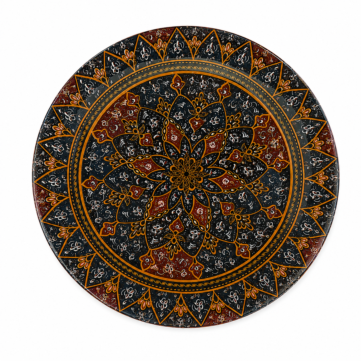 Double Glazed Melamine Rice Plate