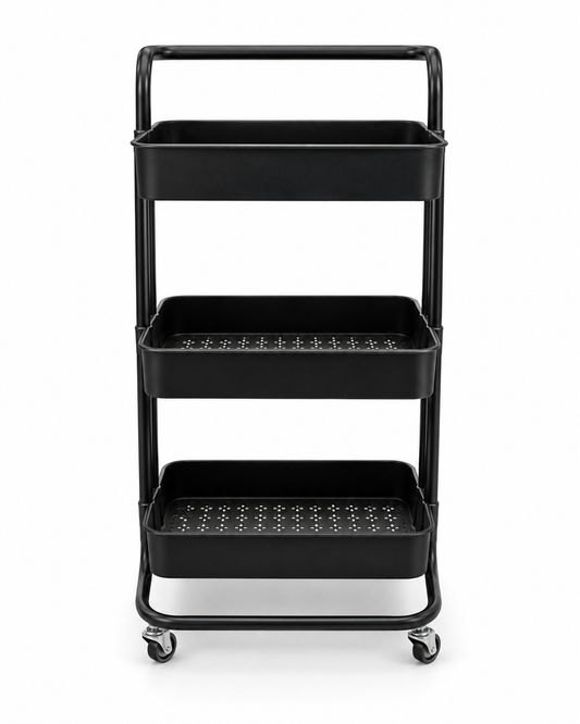 Metal Kitchen Storage Rack Kitchen Floor Rack Storage Rack Multi-layer Fruit and Vegetable Storage Metal Trolley