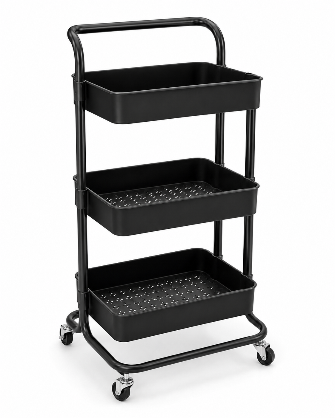 Metal Kitchen Storage Rack Kitchen Floor Rack Storage Rack Multi-layer Fruit and Vegetable Storage Metal Trolley