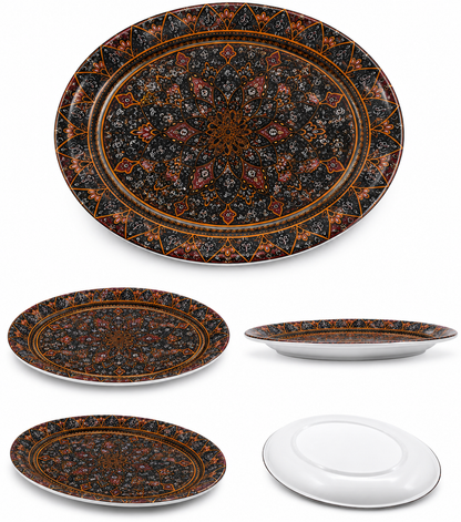 Double Glazed Melamine Serving Dish | Rice Dish