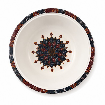 Double Glazed Melamine Soup Bowl | Curry Bowl | With Lid